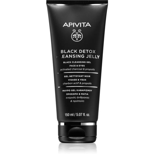 Apivita Apivita Cleansing Propolis & Activated Carbon почистващ гел с активен въглен за лице и очи 150 мл.