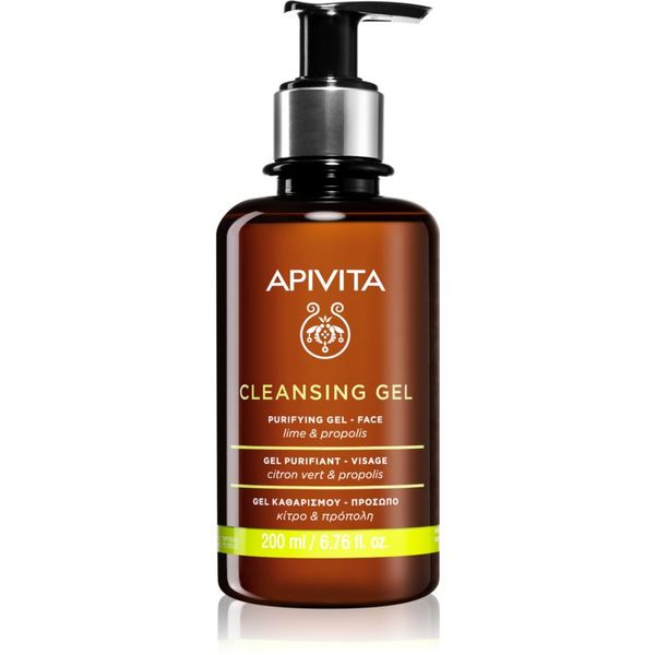 Apivita Apivita Cleansing Propolis & Lime почистващ гел за смесена и мазна кожа 200 мл.