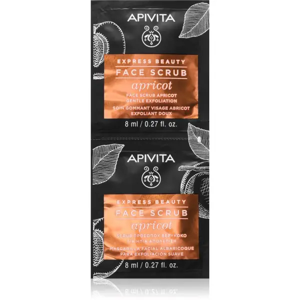 Apivita Apivita Express Beauty Apricot нежен пилинг на кожата 2x8 мл.