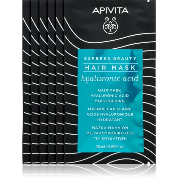 Apivita Apivita Express Beauty Hyaluronic Acid хидратираща маска за коса 20 мл.