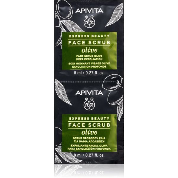 Apivita Apivita Express Beauty Olive интензивен почистващ пилинг за лице 2 x 8 мл.