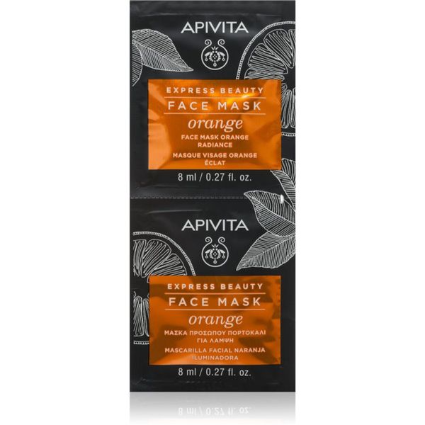 Apivita Apivita Express Beauty Orange освежаваща маска за лице 2x8 мл.
