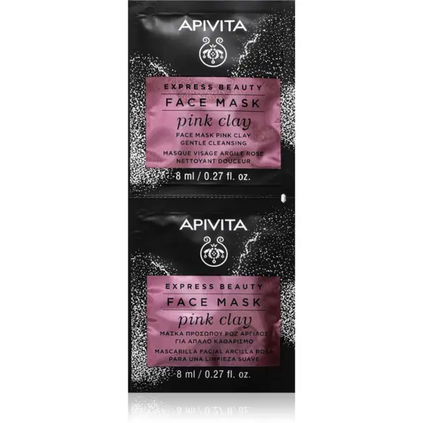 Apivita Apivita Express Beauty Pink Clay почистваща маска 8 мл.