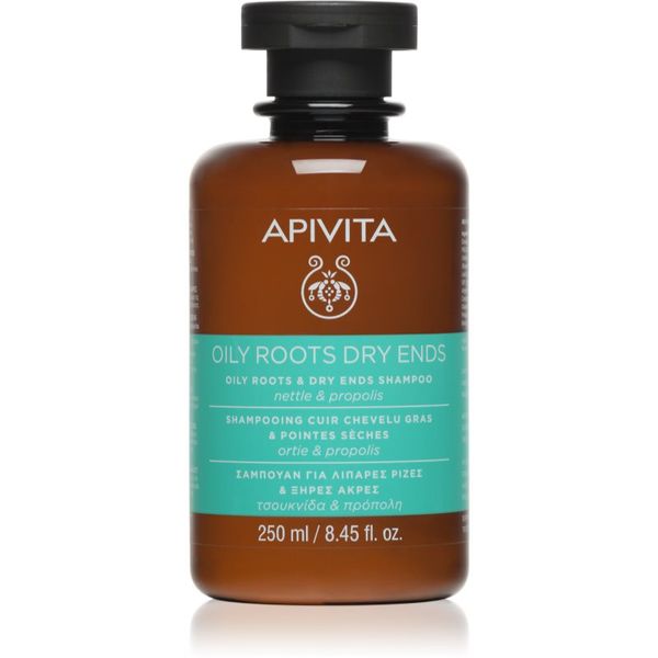 Apivita Apivita Holistic Hair Care Nettle & Propolis шампоан за мазен скалп и сухи краища на косата 250 мл.