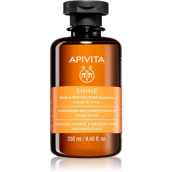 Apivita Apivita Holistic Hair Care Orange & Honey ревитализиращ шампоан за подсилване и блясък на косата 250 мл.