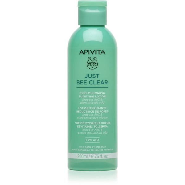 Apivita Apivita Just Bee Clear Pore Minimizing Lotion грижа против разширени пори и черни точки 200x1 мл.