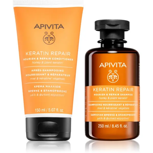 Apivita Apivita Keratin Repair Duo комплект за подхранване и хидратация