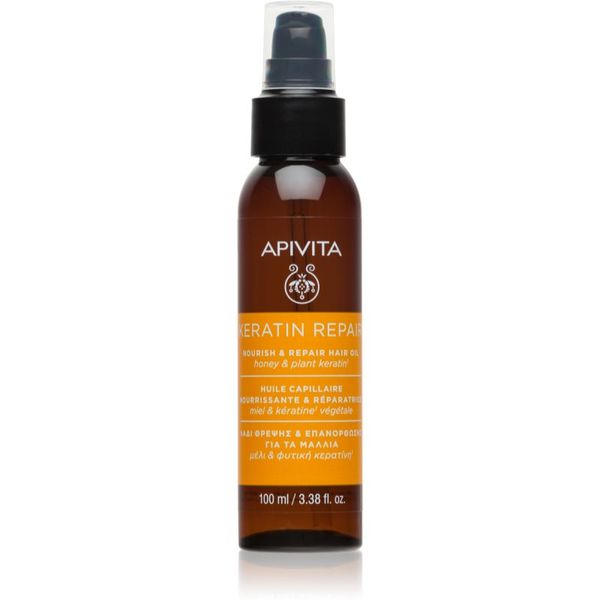 Apivita Apivita Keratin Repair Nourish Repair Hair Oil олио за коса за суха и увредена коса 100 мл.
