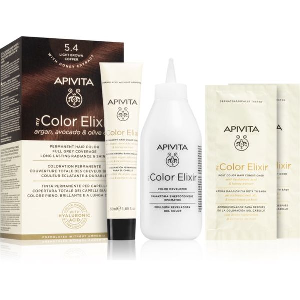 Apivita Apivita My Color Elixir боя за коса без амоняк цвят 5.4 Light Brown Copper