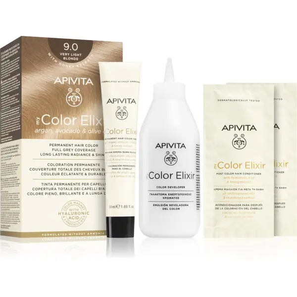 Apivita Apivita My Color Elixir боя за коса без амоняк цвят 9.0 Very Light Blonde 1 бр.