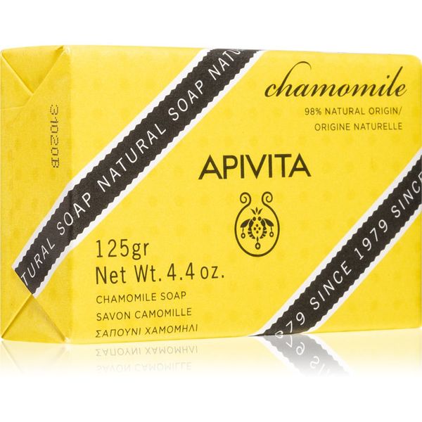 Apivita Apivita Natural Soap Chamomile почистващ твърд сапун 125 гр.
