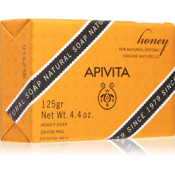 Apivita Apivita Natural Soap Honey почистващ твърд сапун 125 гр.
