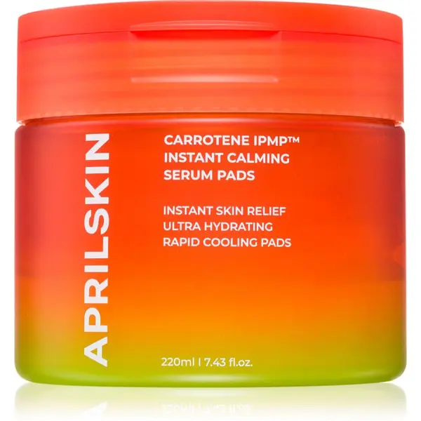 APRILSKIN APRILSKIN Carrotene IPMP Instant Calming Serum Pads почистващи тампони с успокояващ ефект 80 бр.