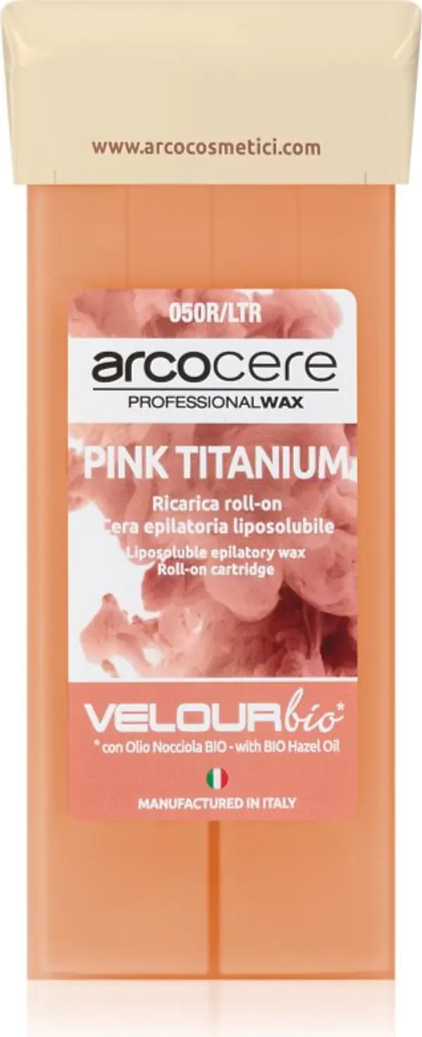 Arcocere Arcocere Professional Wax Pink Titanium Епилиращ восък рол он резервен пълнител 100 мл.
