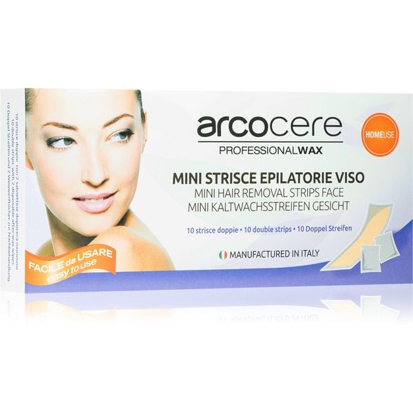 Arcocere Arcocere Professional Wax Восъчни ленти за епилация за лице за жени  10 бр.