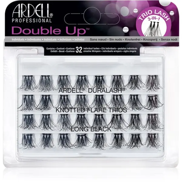 Ardell Ardell Double Up Trios лепящи снопчета мигли Long 32 бр.