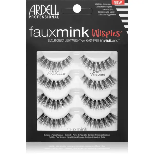 Ardell Ardell FauxMink Wispies изкуствени мигли големи опаковки Demi Wispies 4 бр.