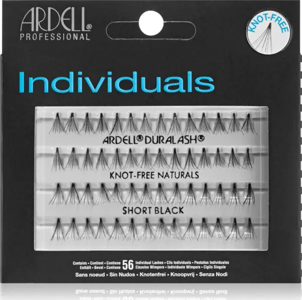 Ardell Ardell Individuals лепящи снопчета мигли без възли Short Black 56 бр.