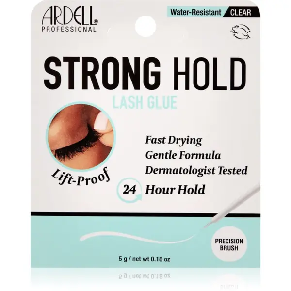 Ardell Ardell Strong Hold Lash Glue Clear прозрачно лепило за изкуствени мигли 5 гр.