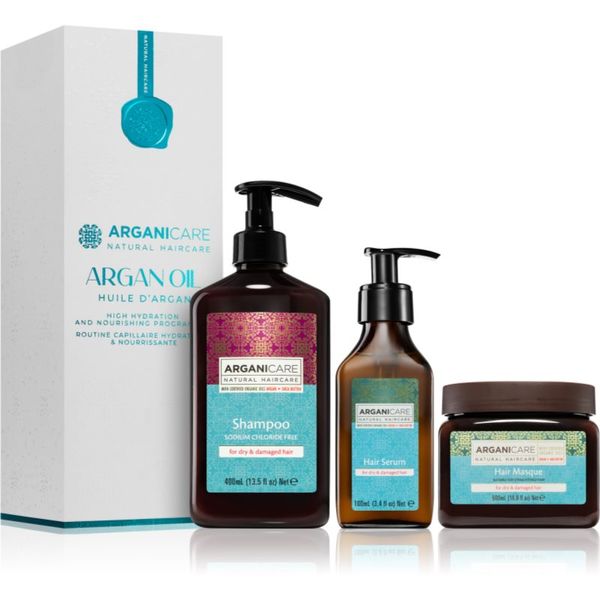 Arganicare Arganicare Argan Oil & Shea Butter подаръчен комплект(за хидратация и блясък)