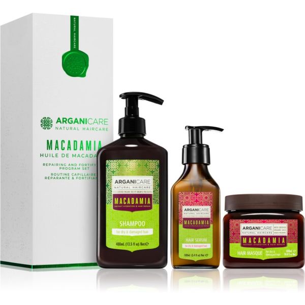 Arganicare Arganicare Macadamia Repairing and Fortifying Program Set подаръчен комплект(за суха и увредена коса )
