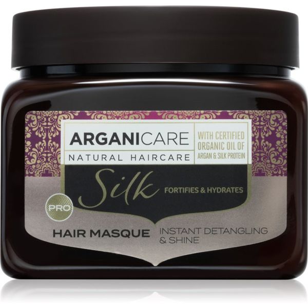 Arganicare Arganicare Silk Protein Fortifying Mask хидратираща маска за коса с протеин 500 мл.