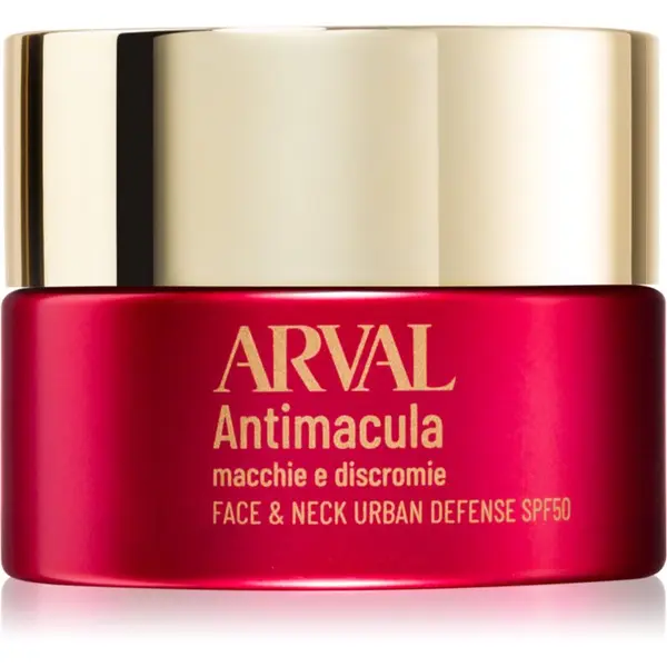 Arval Arval Antimacula Face & Neck Urban Defense SPF50 защитен крем Против тъмни петна 50 мл.