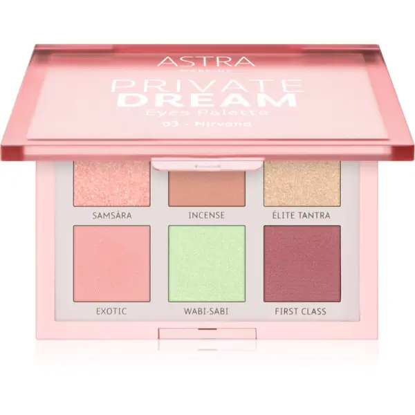 Astra Make-up Astra Make-up Private Dream Palette палитра сенки за очи цвят 03 - Nirvana 1 бр.