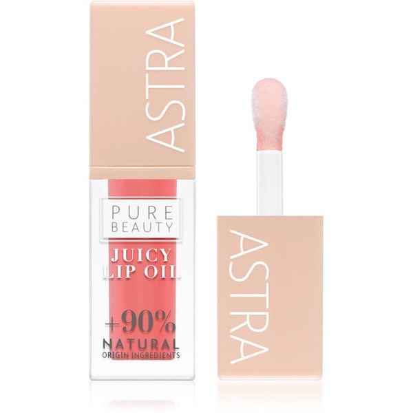Astra Make-up Astra Make-up Pure Beauty Juicy Lip Oil подхранващ блясък за устни цвят 01 Peach 5 мл.