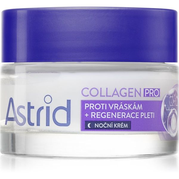 Astrid Astrid Collagen PRO нощен крем против всички признаци на стареене с регенериращ ефект 50 мл.