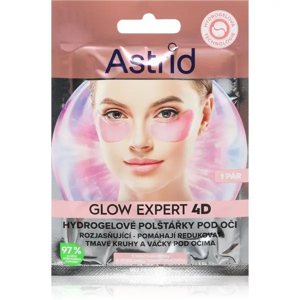 Astrid Astrid Glow Expert маска за очи против бръчки, фоликули и тъмни кръгове 2 бр.