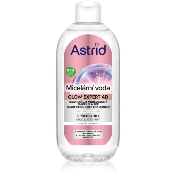 Astrid Astrid Glow Expert мицеларна вода за озаряване на лицето 400 мл.