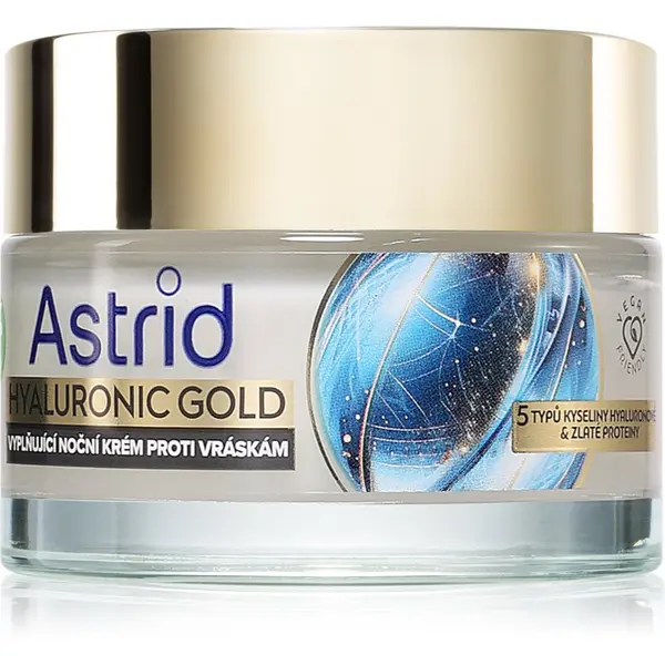 Astrid Astrid Hyaluronic Gold нощен крем против бръчки с протеини 50 мл.