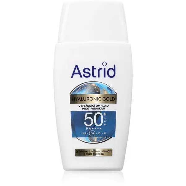 Astrid Astrid Hyaluronic Gold защитен флуид SPF 50 50 мл.
