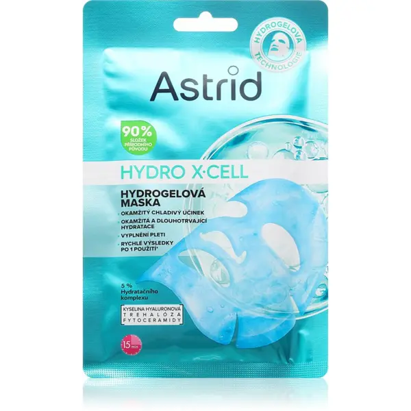 Astrid Astrid Hydro X-Cell хидро-гелова маска за изглаждане на кожата и намаляване на видими бръчки 1 бр.