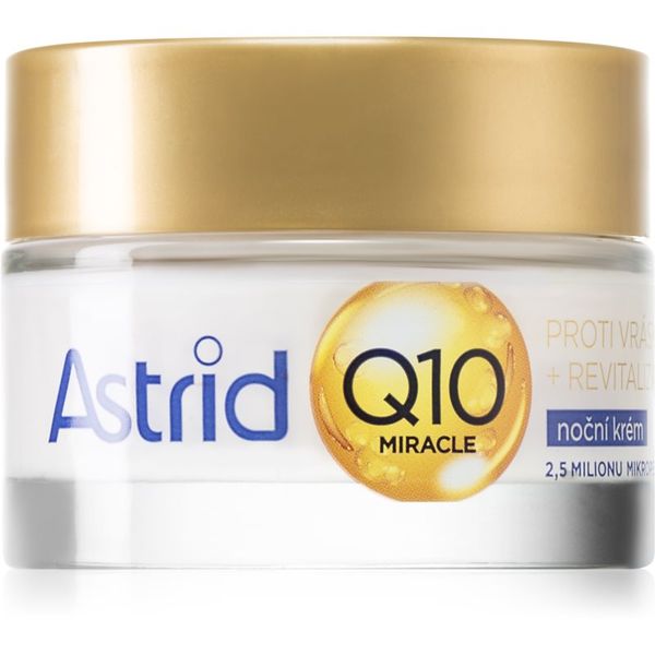 Astrid Astrid Q10 Miracle нощен крем против всички признаци на стареене с коензим Q 10 50 мл.