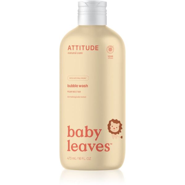 Attitude Attitude Baby Leaves Pear Nectar пяна за вана за деца 473 мл.