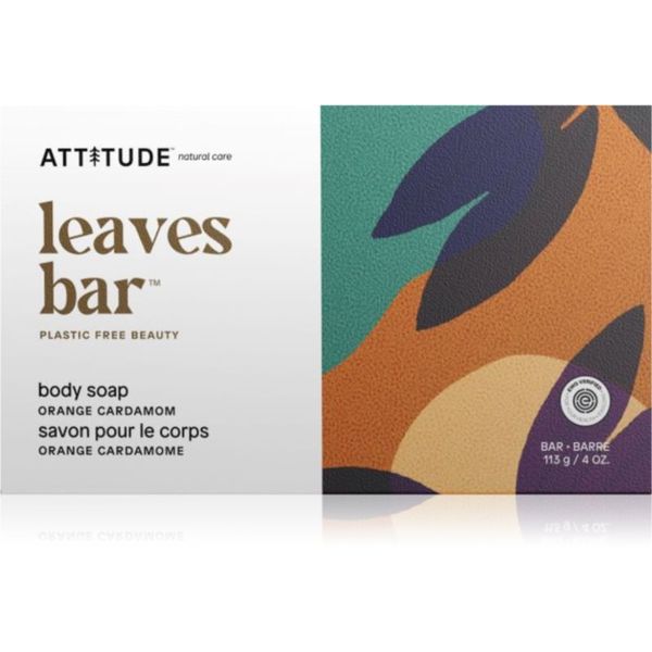Attitude Attitude Leaves Bar Body Soap твърд сапун за тяло Orange Cardamom 113 гр.
