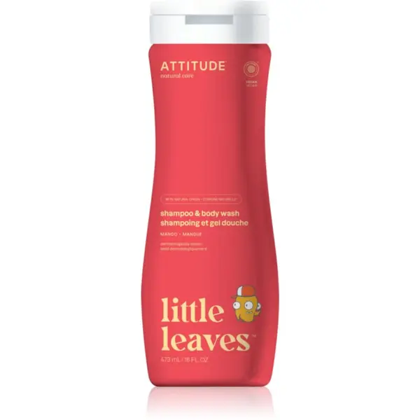 Attitude Attitude Little Leaves Mango детски миещ гел и шампоан 473 мл.