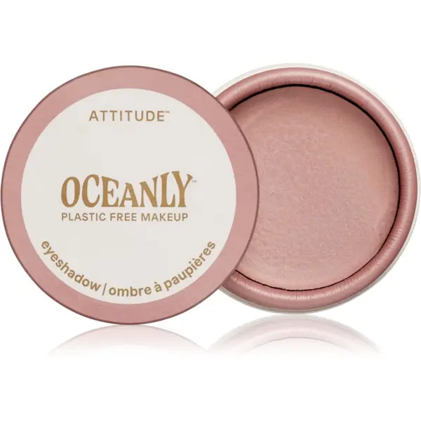 Attitude Attitude Oceanly Plastic Free Makeup кремави сенки са очи с блясък цвят Pretty in pink 5 мл.
