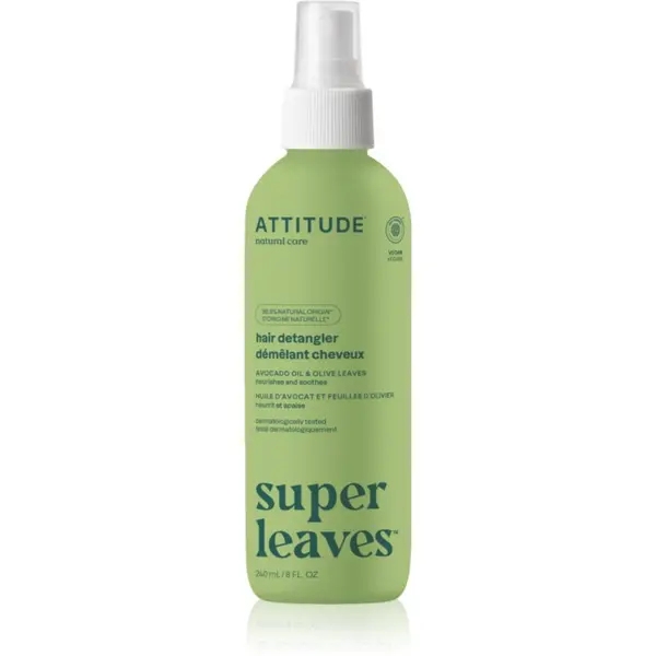 Attitude Attitude Super Leaves Avocado Oil & Olive Leaves спрей за по-лесно разресване на косата за нормална към суха коса 240 мл.