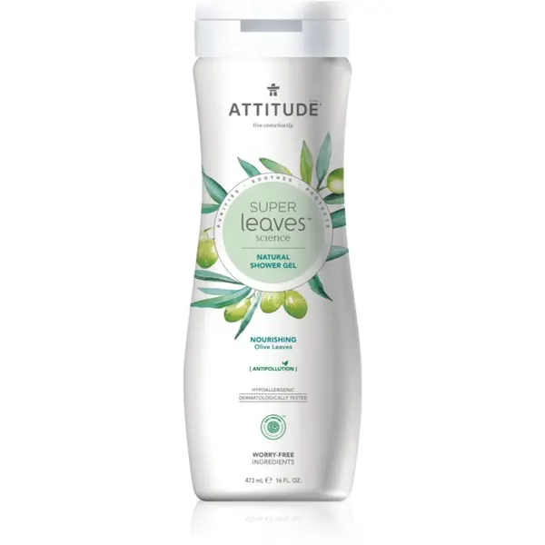 Attitude Attitude Super Leaves Olive натурален душ-гел с хидратиращ ефект 473 мл.