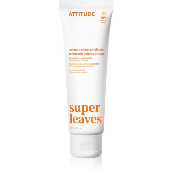 Attitude Attitude Super Leaves Shine and Volume Conditioner природен балсам с подхранващ ефект Soy Protein and Cranberries 240 мл.