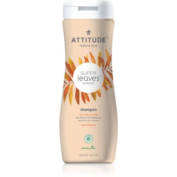 Attitude Attitude Super Leaves Volume & Shine натурален шампоан с детокс ефект 473 мл.