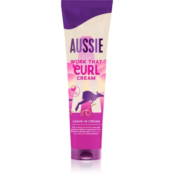 Aussie Aussie Bouncy Curls Work That Curl крем без отмиване за чуплива и къдрава коса 160 мл.