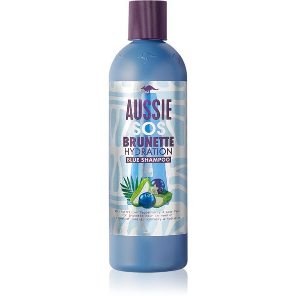 Aussie Aussie Brunette Blue Shampoo хидратиращ шампоан за тъмна коса 290 мл.