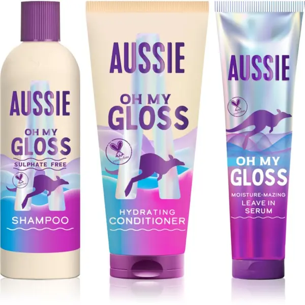 Aussie Aussie Oh My Gloss Gift Box подаръчен комплект за хидратация и блясък