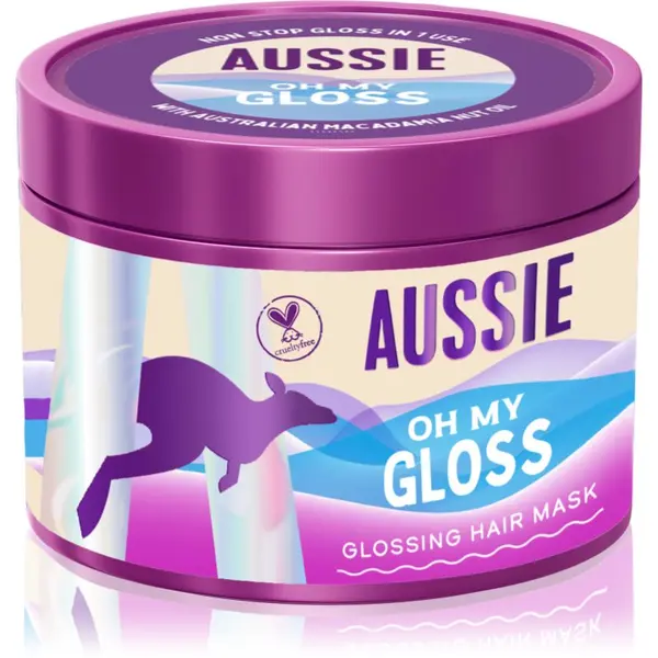 Aussie Aussie Oh My Gloss Glossing Hair Mask озаряваща хидратираща маска За коса 500 мл.
