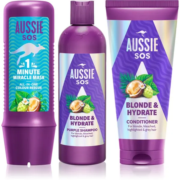 Aussie Aussie SOS Blonde & Hydrate комплект за руса коса
