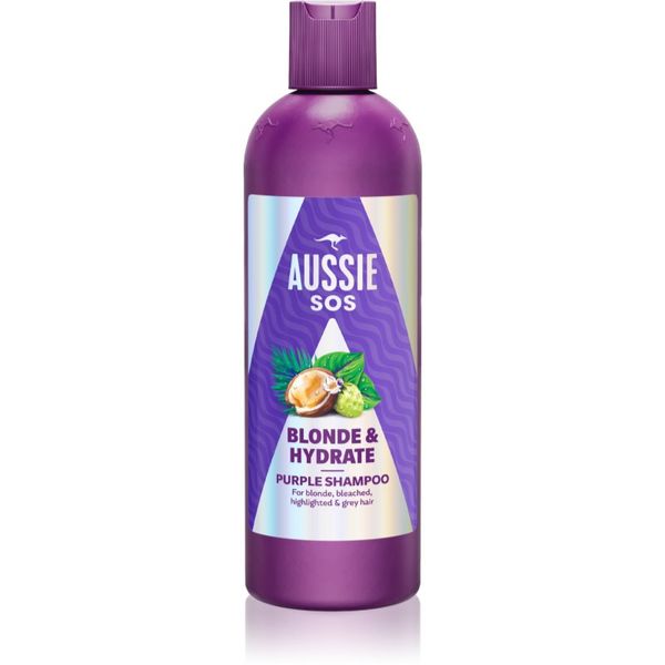 Aussie Aussie SOS Blonde Hydrate лилав тониращ шампоан за руса коса 300 мл.